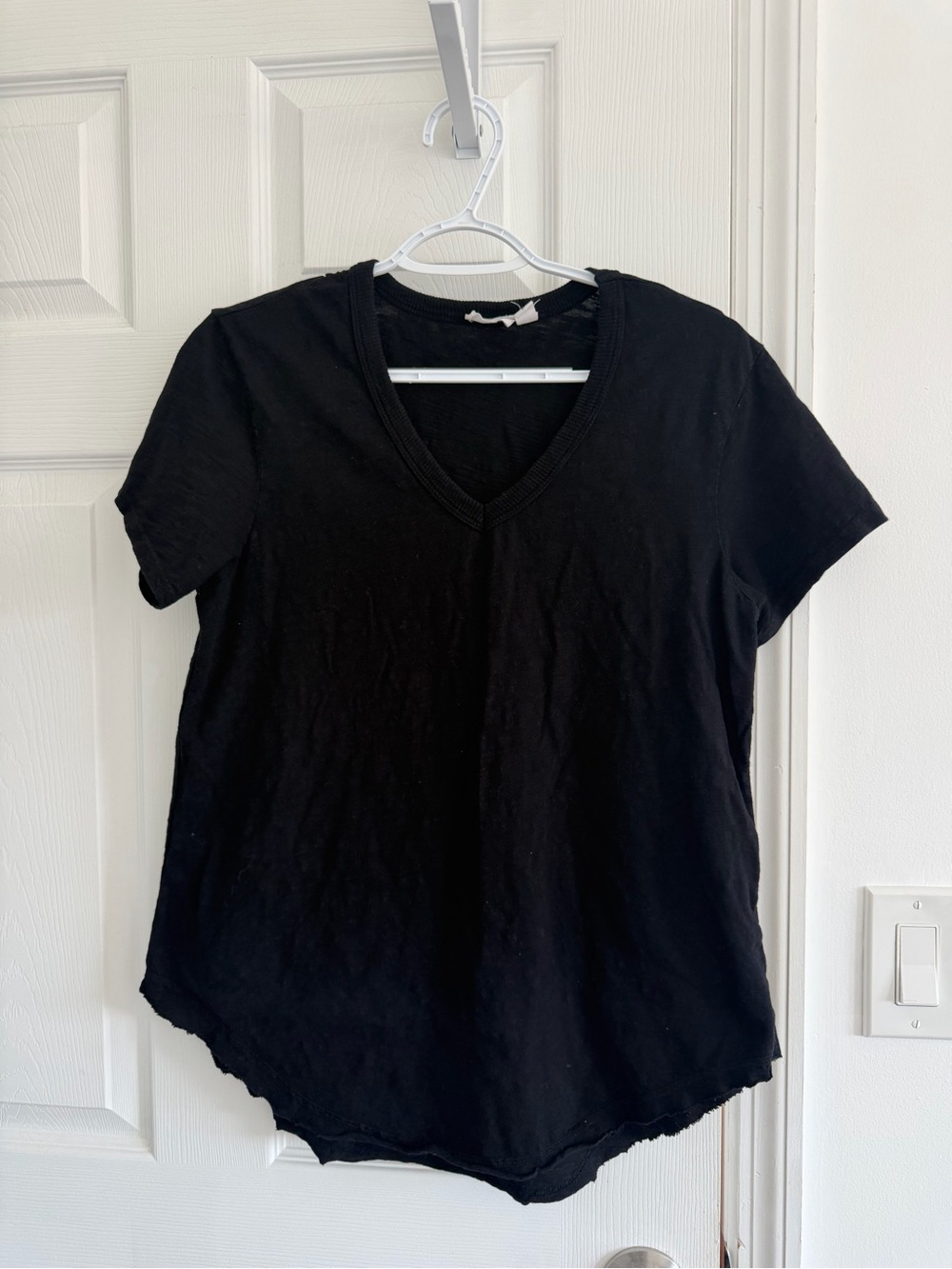 Wilt Black V-Neck Short Sleeve Tee
